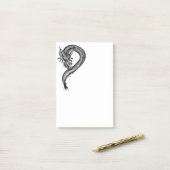 Draak in Tattoo stijl Post-it® Notes (Op bureau)