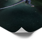 Draak in vliegend Poster (Hoek)