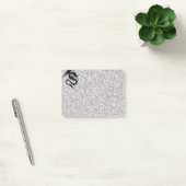 Draak in zilver plaatsen post-it® notes (Kantoor)
