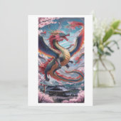 draak kaart (Staand voorkant)