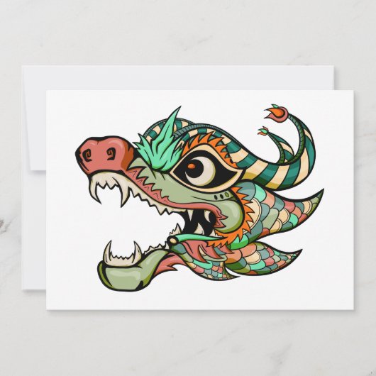 draak kaart (Voorkant)