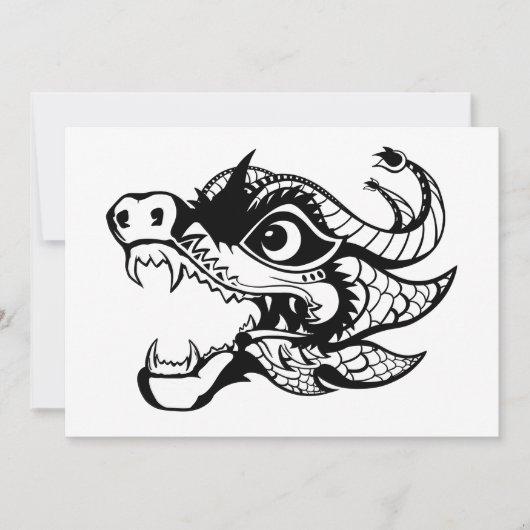 draak kaart (Voorkant)