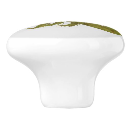 draak keramische knop (Zijkant)