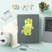 Draak, kleine draak, groene draak, magisch sticker (iPad Cover)