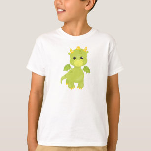 Draak, kleine draak, groene draak, magisch t-shirt