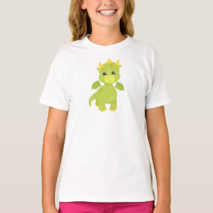 Draak, kleine draak, groene draak, magisch t-shirt