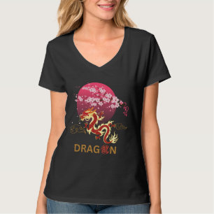 Draak met Cherry Blossom T-shirt