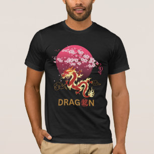 Draak met Cherry Blossom T-shirt