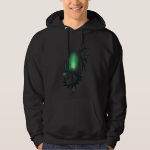 Draak met groen vuur hoodie