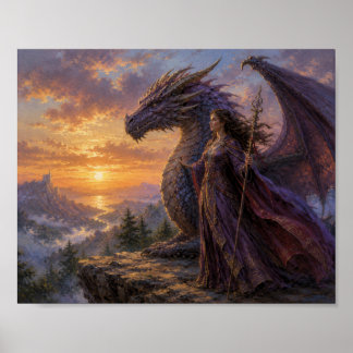 Draak met haar meester poster