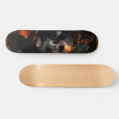 Draak met skateboard van de schedel (Horizontaal)