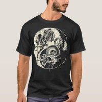 Draak met tijger Tattoo YIN en Yang Beast Fight