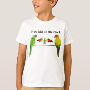Draak met vogels t-shirt