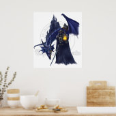 Draak met watermerk poster (Keuken)
