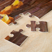 draak met witte eenden en gele donder legpuzzel (Zijkant)