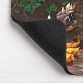  draak met witte eenden en gele donder muismat (Hoek)