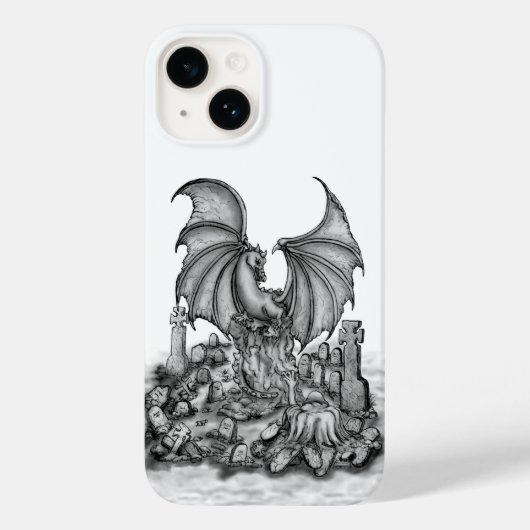 Draak met Zombie Case-Mate iPhone Case (Achterkant)