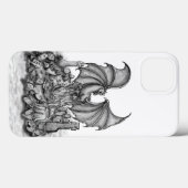 Draak met Zombie Case-Mate iPhone Case (Achterkant (horizontaal))