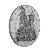 Draak met Zombie Dartbord (Voorkant Links)