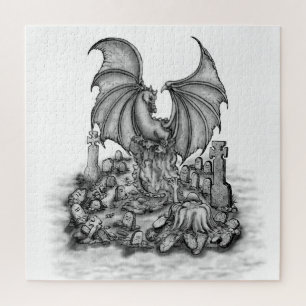 Draak met Zombie Legpuzzel