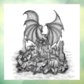 Draak met Zombie Raamsticker (Vel 3)