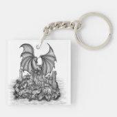 Draak met Zombie Sleutelhanger (Achterkant)