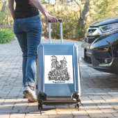 Draak met Zombie Sticker (Koffer Insitu)