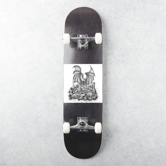 Draak met Zombie Sticker (Skateboard)