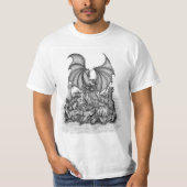 Draak met Zombie T-shirt (Voorkant)