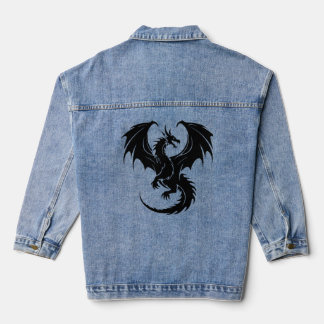 Draak met zwarte kleur denim jacket