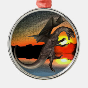 Draak Metalen Ornament