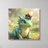 Draak naar Bij :-) Canvas Afdruk (Voorkant)