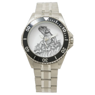 Draak op de rots horloge