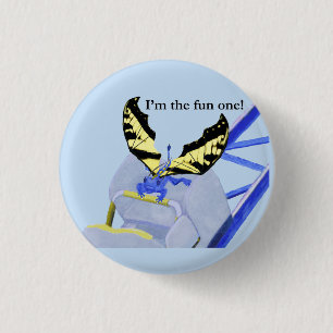 Draak op het Onderzetter Roller Ronde Button 3,2 Cm