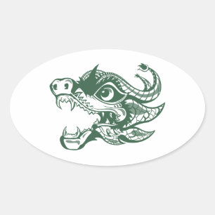 draak ovale sticker