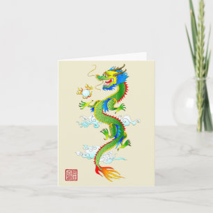Draak & Parel notecard Kaart
