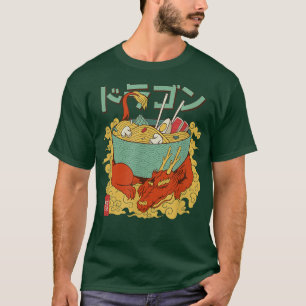 Draak Ramen Anime Noedels Kawaii Japans Japan S T-shirt