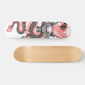 Draak: Rode stip Skateboard (Horizontaal)