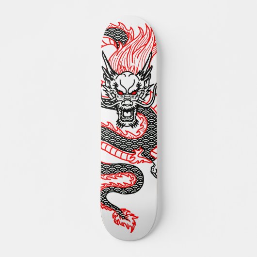 Draak: Rode stip Skateboard (Voorkant)
