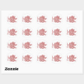draak ronde sticker (Vel)