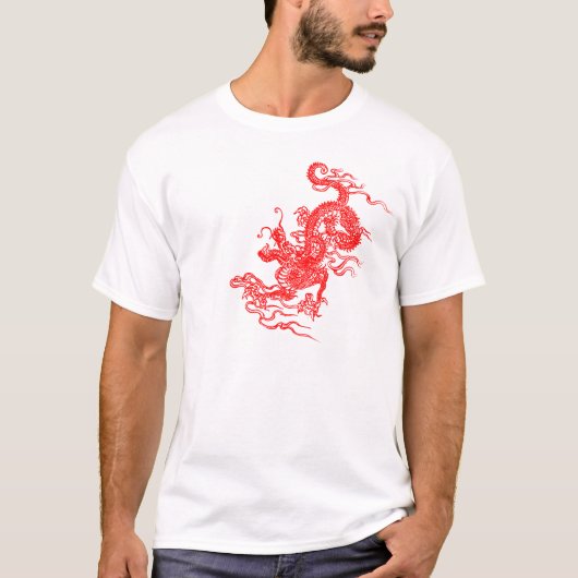 draak rood t-shirt (Voorkant)