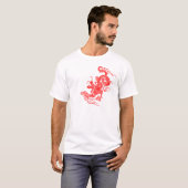 draak rood t-shirt (Voorkant volledig)