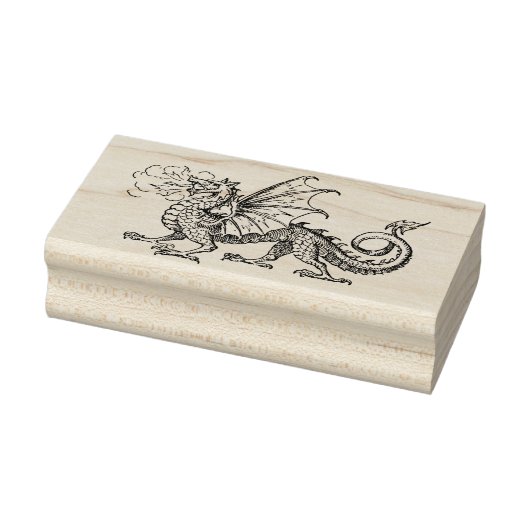 draak 	rubberstempel (Stempel)