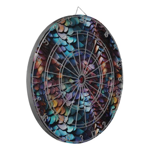 Draak schaalt Dartboard Dartbord (Voorkant Links)