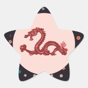 Draak Ster Sticker