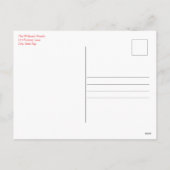  draak tijdens kerst feestdagenkaart (Achterkant)