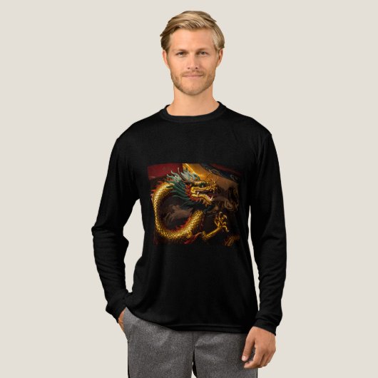 Draak Tri-Blend Shirt (Voorkant)