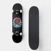 Draak tussen de golven skateboard (Voorkant)