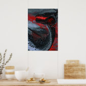 Draak van de donkere vlam poster (Keuken)