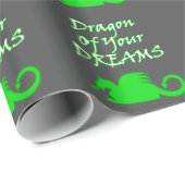 Draak van je dromen (wit) cadeaupapier (Rol Hoek)